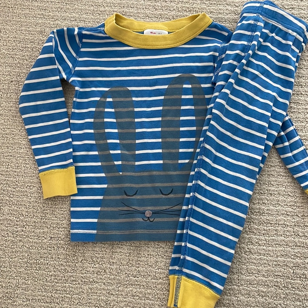 Adorable Hanna Anderson bunny pj set US 3